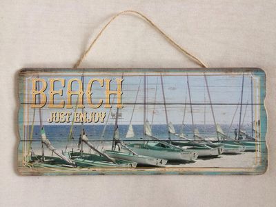 CHAMP Deko-Schild &quot;Beach Just Enjoy&quot; 