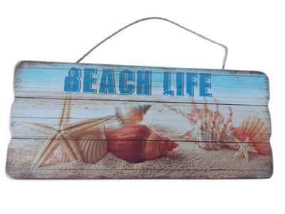 CHAMP Deko-Schild &quot;Beach Life&quot; 
