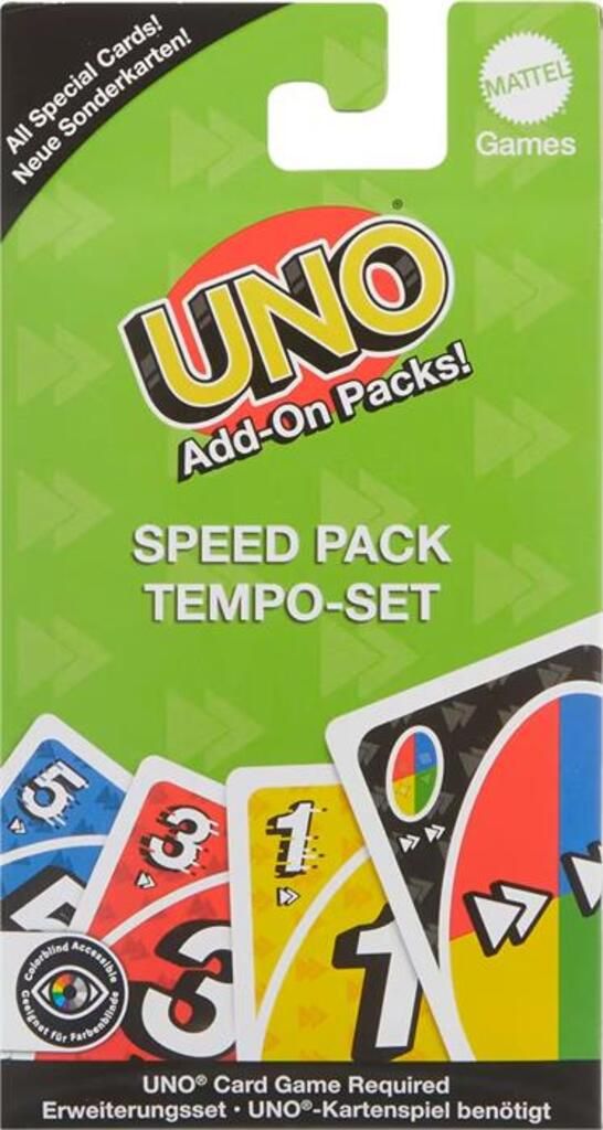 Mattel UNO Sonderkarten &quot;Tempo-Set&quot;