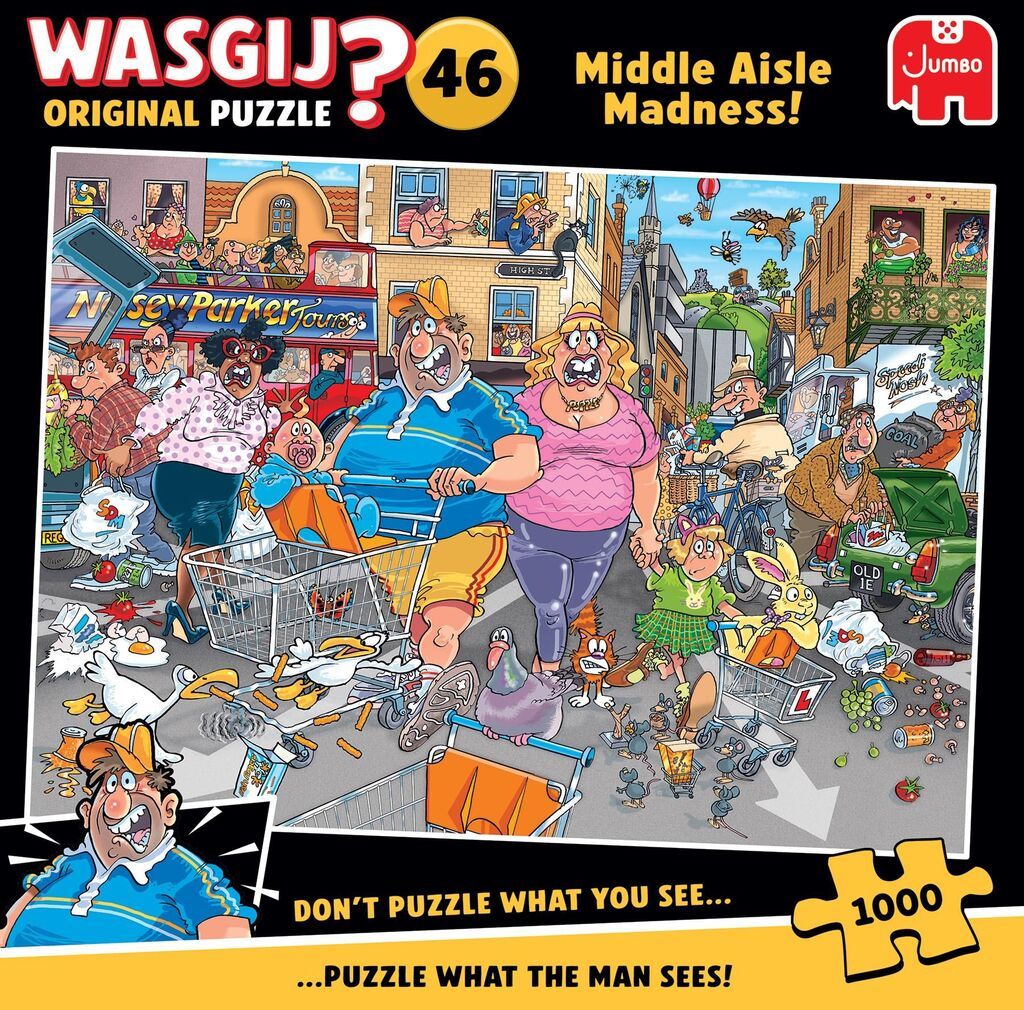 Jumbo Puzzle &quot;Einkauf-Wahnsinn&quot; 1000 Teile 