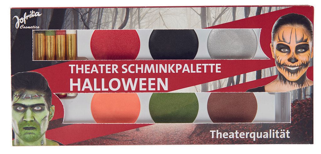 Jofrika Schminkset &quot; Halloween&quot; mit farbiger Palette