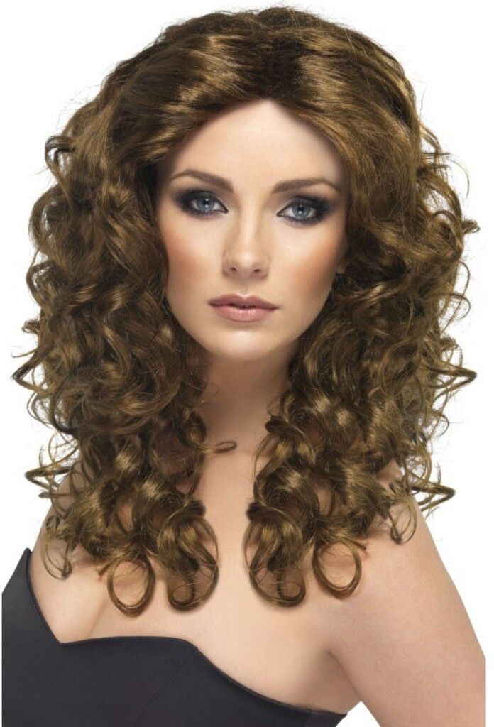 Smiffys Locken Perücke Für Damen 