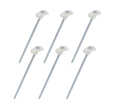 Cartrend Zeltheringe 24cm 6 Stück fluoreszierend