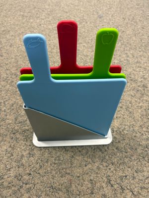 Excellent Houseware Schneidebrett 3er Set im Halter