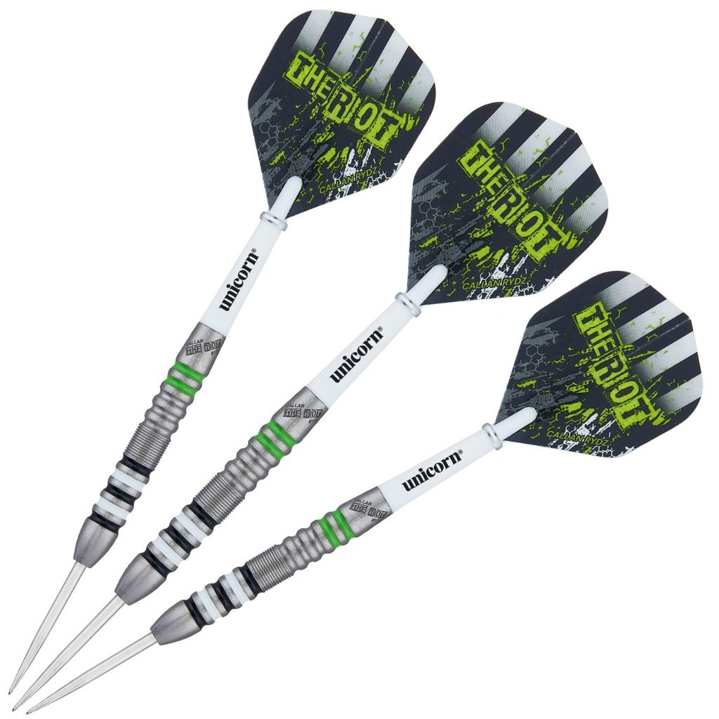 Unicorn Callan Rydz &quot;The Riot&quot; 80% Tungsten Steel Tip Dartpfeile 23G