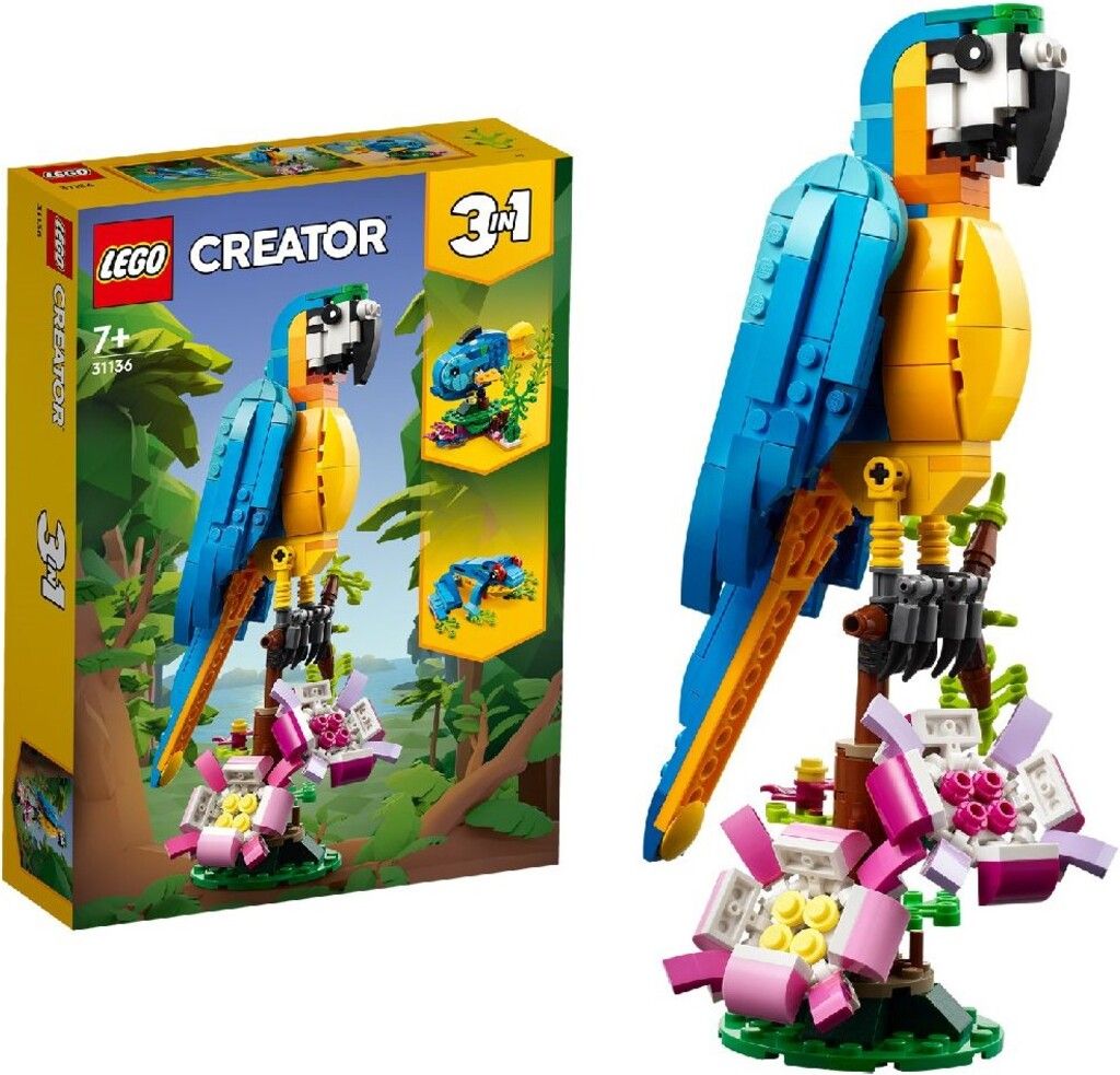 Lego Creator 3-in-1 Set Exotischer Papagei (31136)