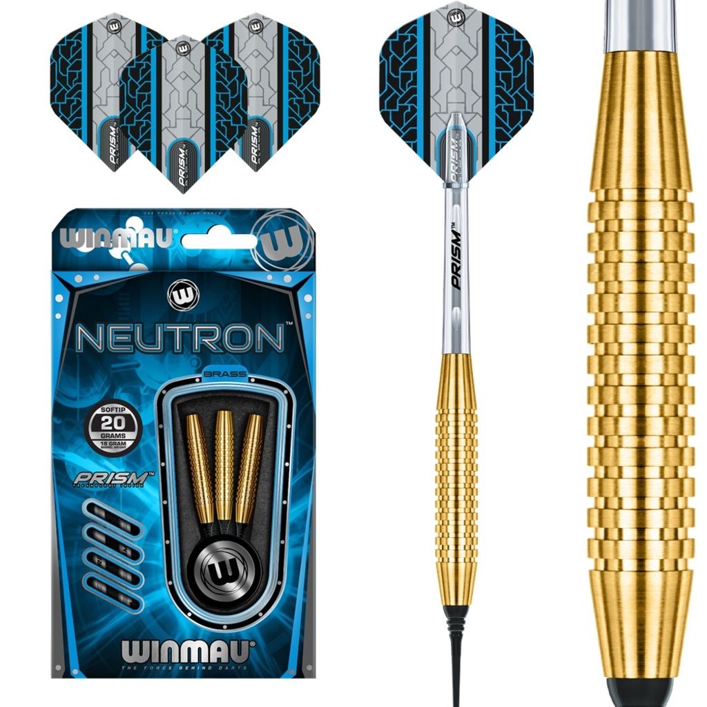 Winmau Neutron Brass Soft Tip Dartpfeile 20G
