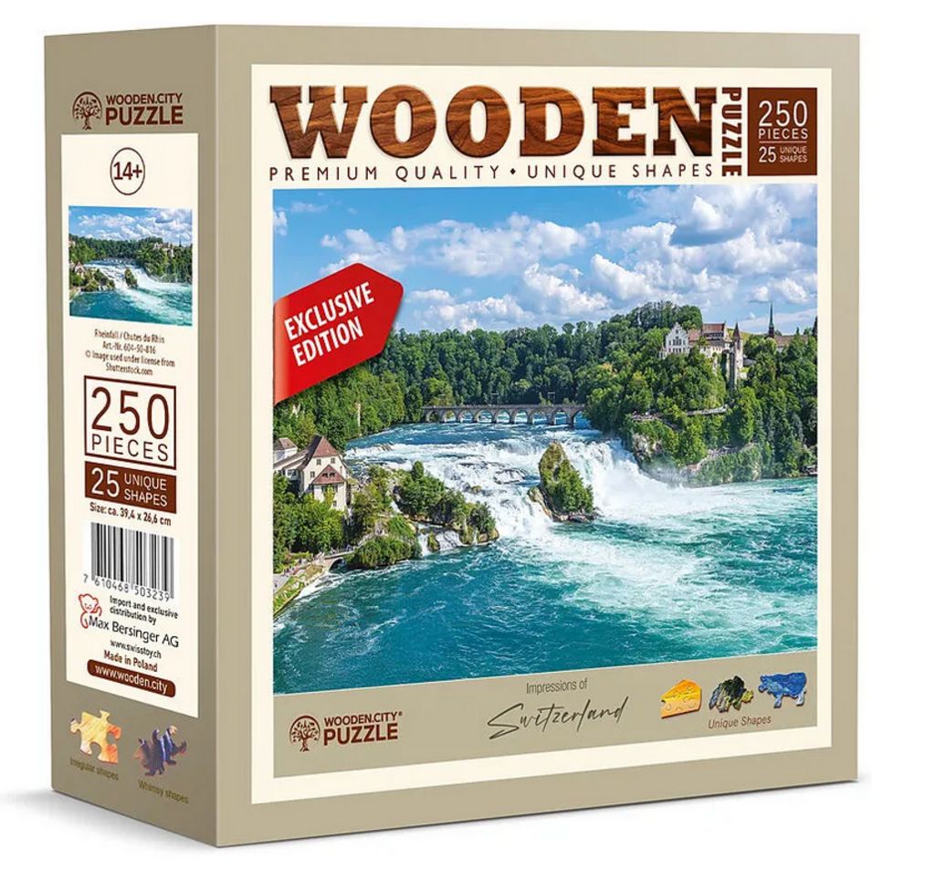 Wooden City Holzpuzzle &quot;Rheinfall&quot; 250 Teile