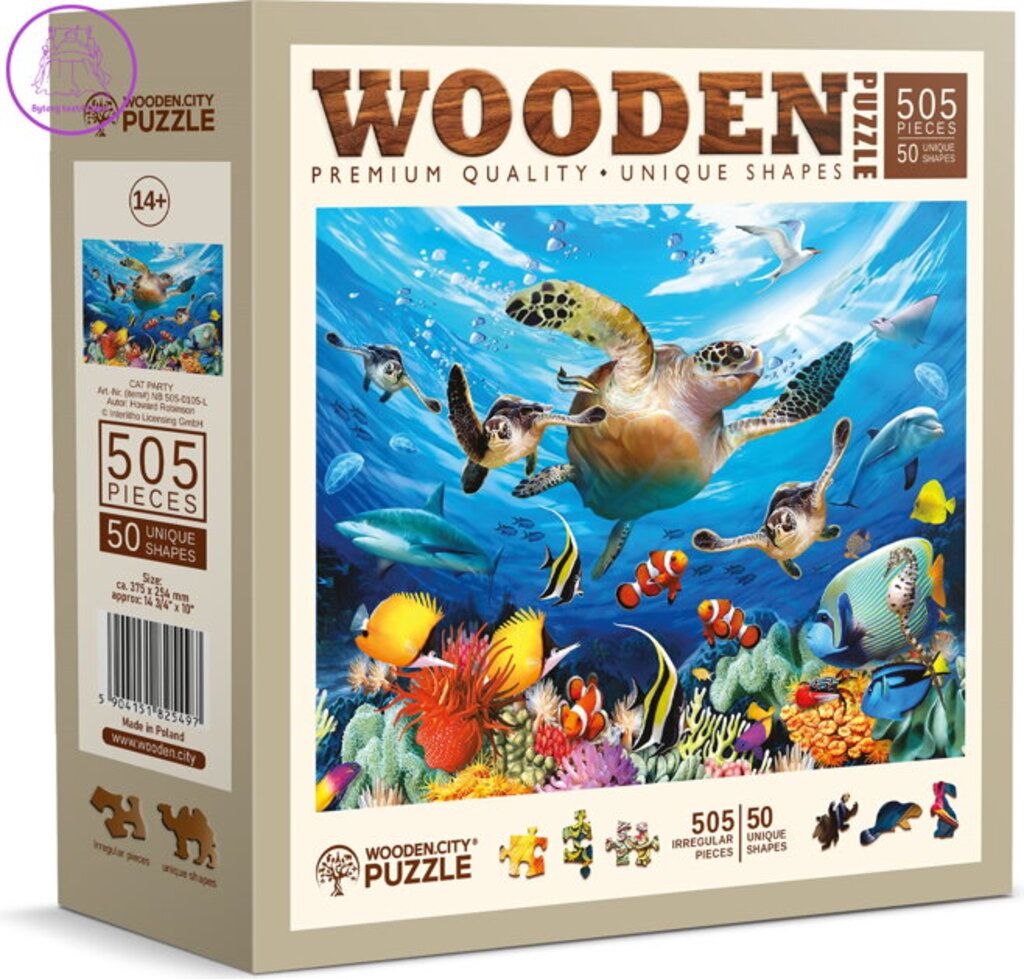 Wooden City Holzpuzzle Ocean life  505 Teile