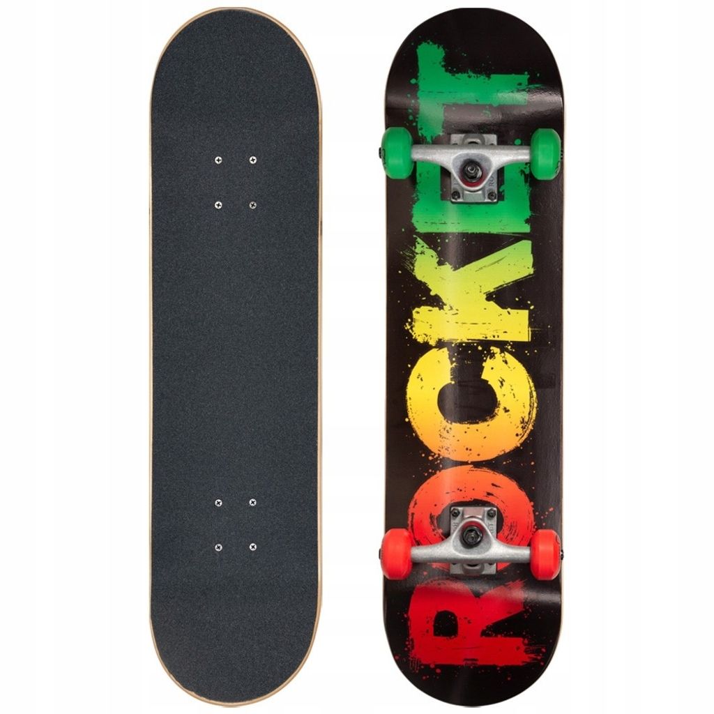 Rocket Skateboard Rasta Fade 8 Inch