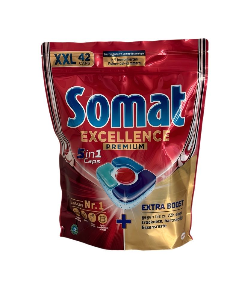 Somat Excellence Premium Spülmaschinen Tabs 5in1, 42er Pack