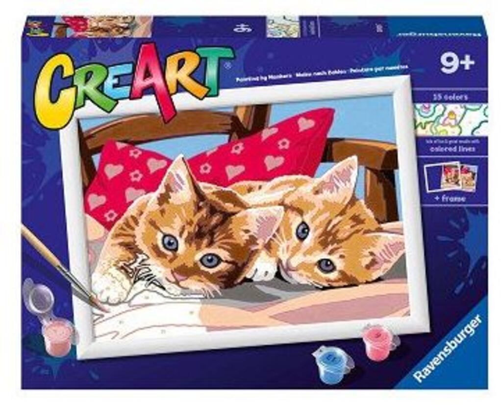 Ravensburger CreArt „Two Cuddly Cats“ - Malen nach Zahlen