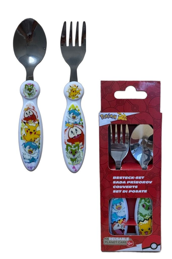 CHAMP Pokémon Besteck-Set für Kinder 