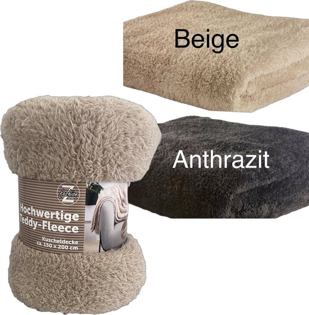 Fashion Zone Teddy-Fleece Decke