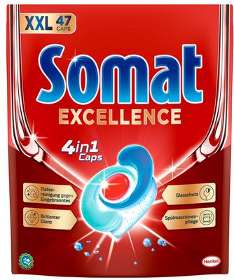 Somat Excellence Spülmaschinen Caps 4in1, 47er Pack