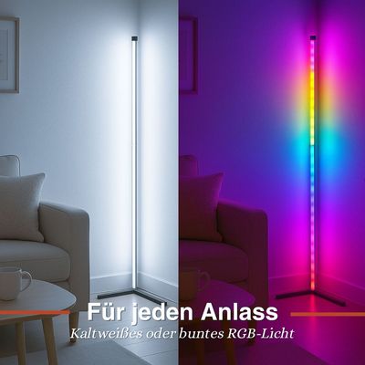 Grundig RGB-Ecklampe mit Musiksensor