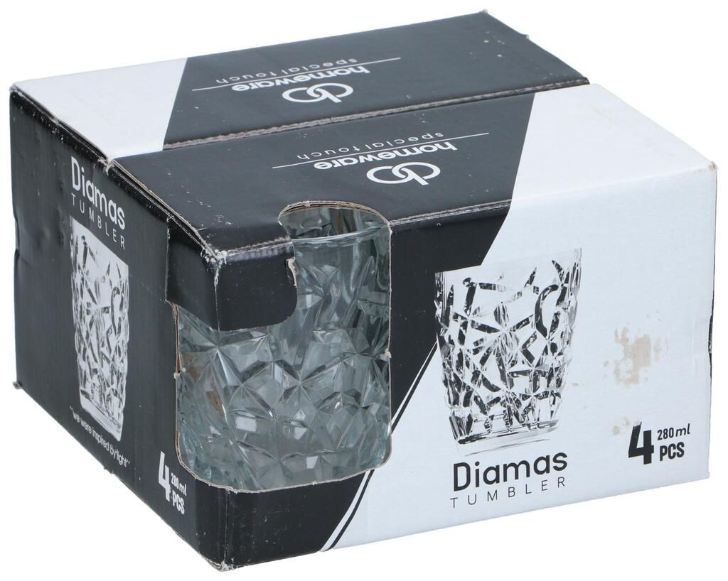 CHAMP Trinkgläser aus Klarglas 4-er Set