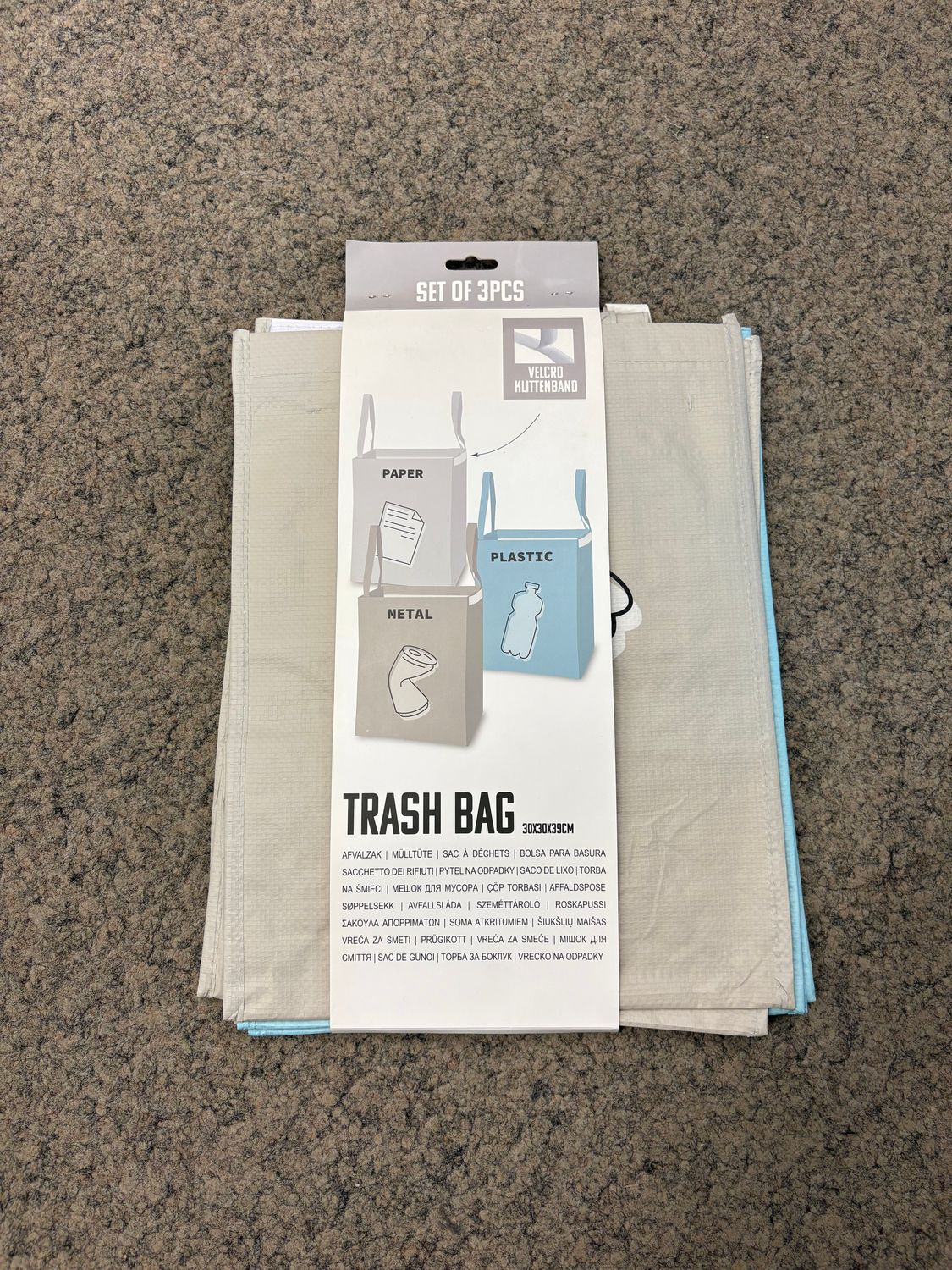 Home&amp;Styling Tasche für Abfälle 3er Set
