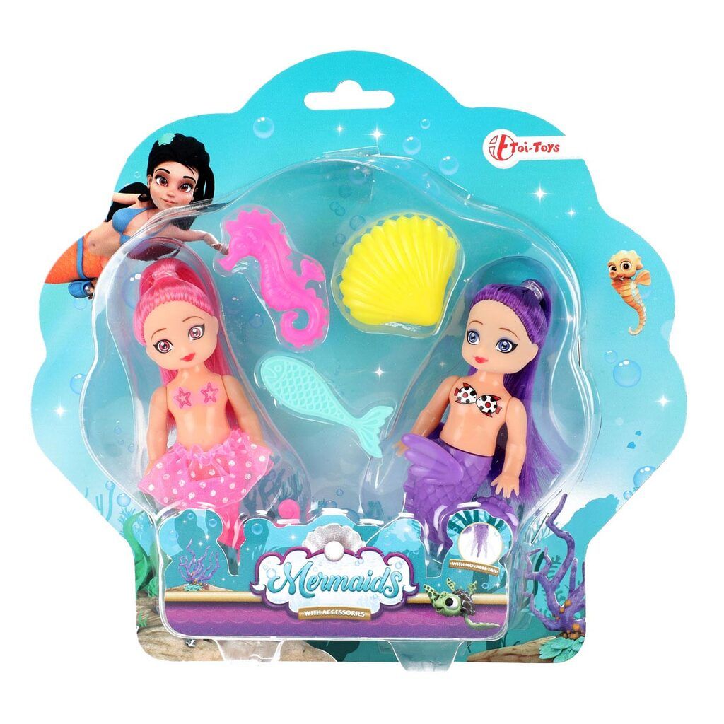 TOITOYS Meerjungfrauenpuppe mit Zubehör