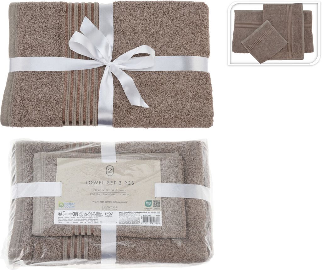 CHAMP Handtuch-Set 3-teiliges 
