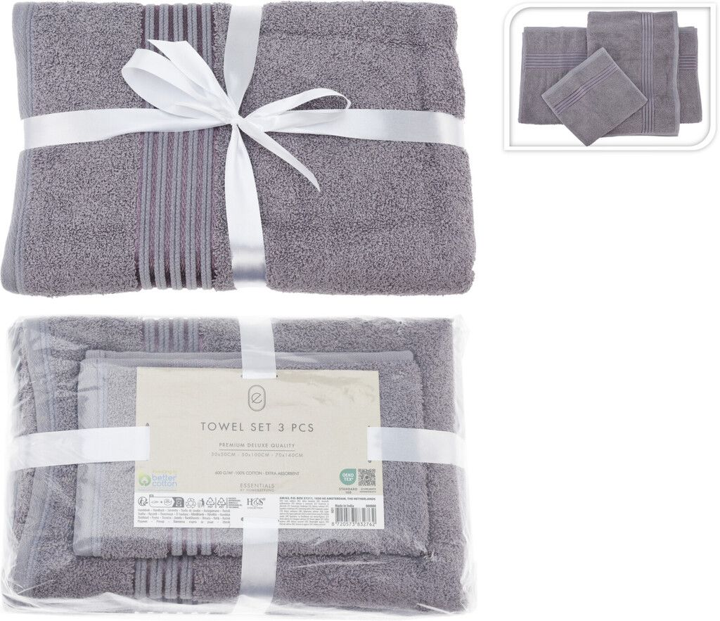 CHAMP Handtuch-Set 3-teiliges 