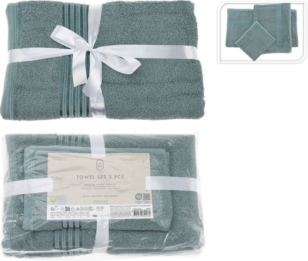 CHAMP Handtuch-Set 3-teiliges 