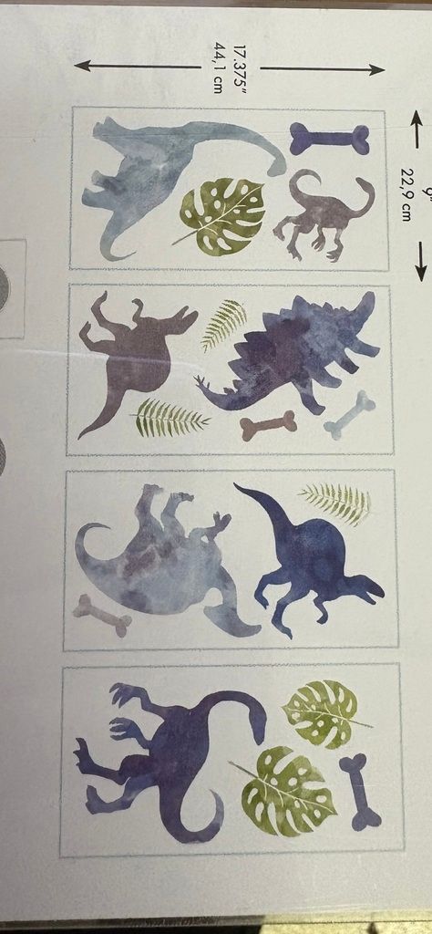 HCM Kinzel Wandsticker für Kinder &quot;Dinos&quot;