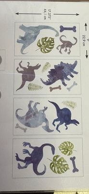 HCM Kinzel Wandsticker für Kinder &quot;Dinos&quot;