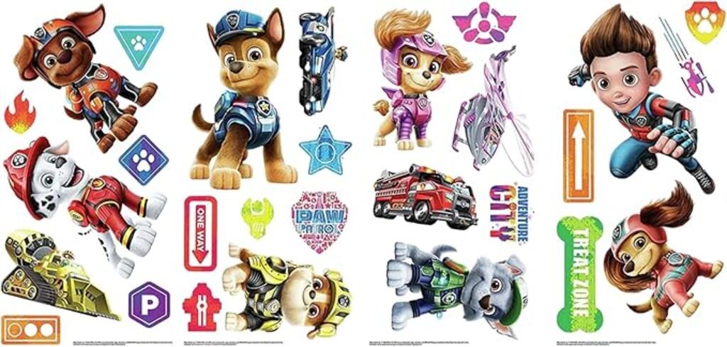 HCM Kinzel Wandsticker für Kinder &quot;Paw Patrol&quot;
