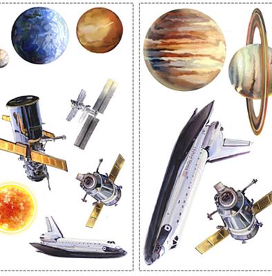 Roadsign Kinder Wandsticker Planeten