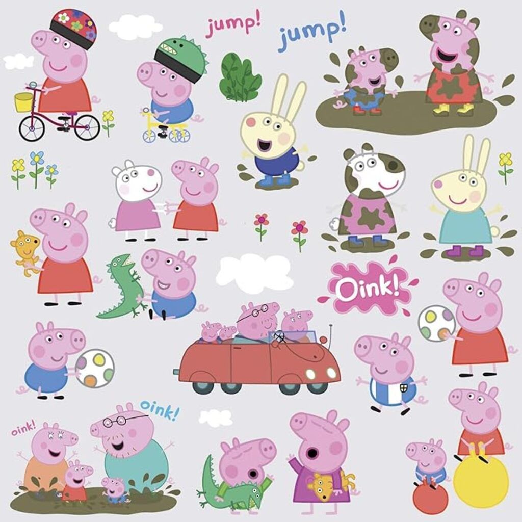 HCM Kinzel Wandsticker für Kinder &quot;Peppa Pig&quot;