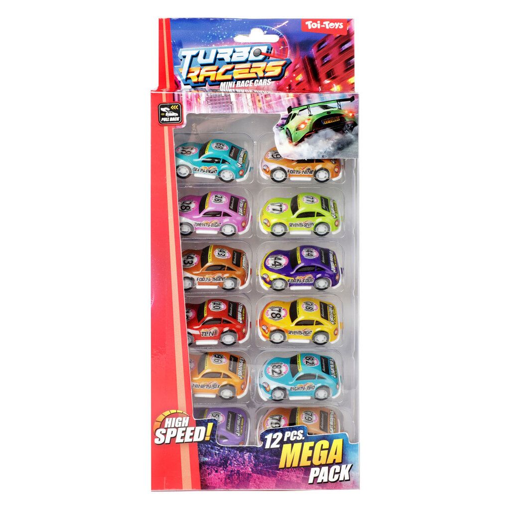 TOITOYS Pull-Back Rennwagen-Set