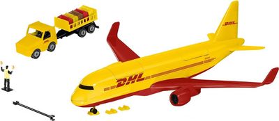 Siku DHL Frachtflugzeug mit Zubehör