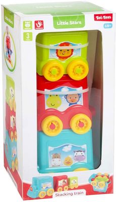 TOITOYS Baby-Stapelturm / Zug
