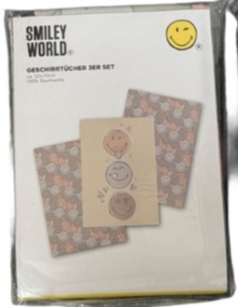 CHAMP Geschirrhandtuch 3-er Pack &quot;Smiley