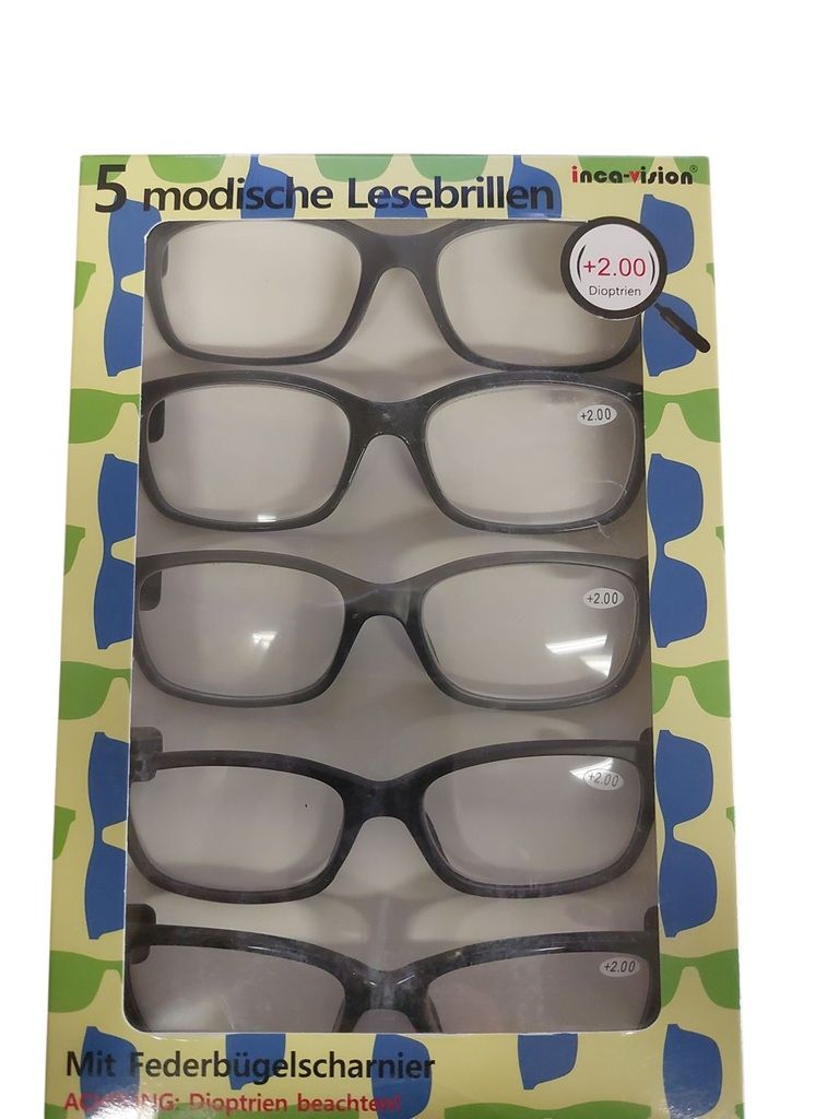Inca vision Lesebrille 5-er Set