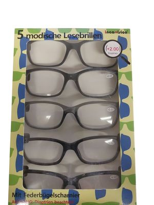 Inca vision reading glasses set of 5