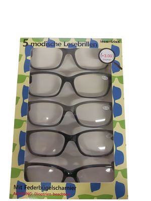 Inca vision reading glasses set of 5