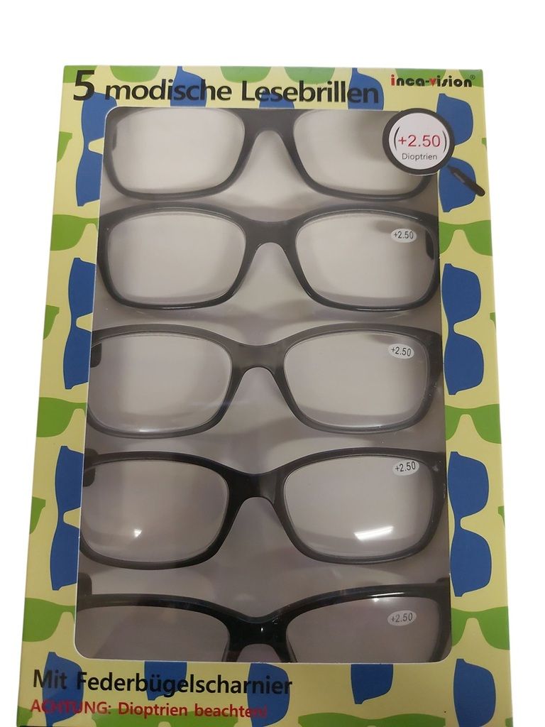 Inca vision Lesebrille 5-er Set