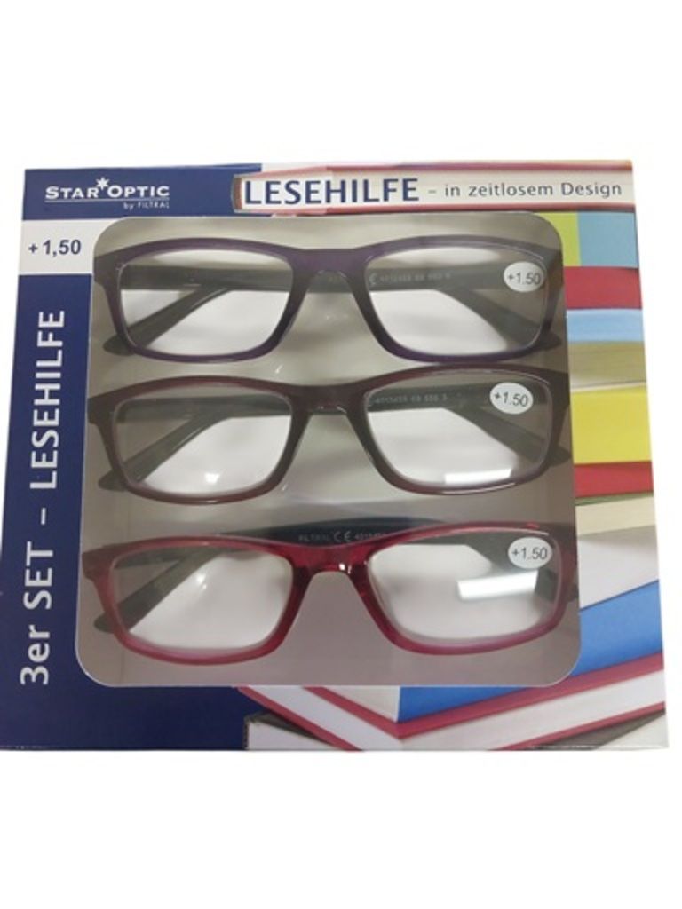 Staroptic Lesebrille 3-er Pack