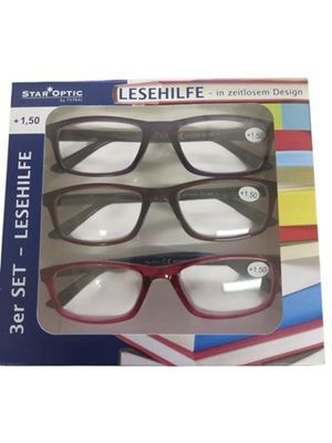 Staroptic Lesebrille 3-er Pack