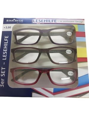 Staroptic Lesebrille 3-er Pack