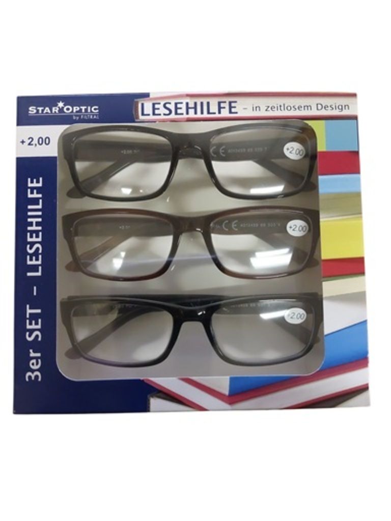 Staroptic Lesebrille 3-er Pack