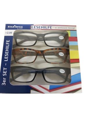 Staroptic Lesebrille 3-er Pack