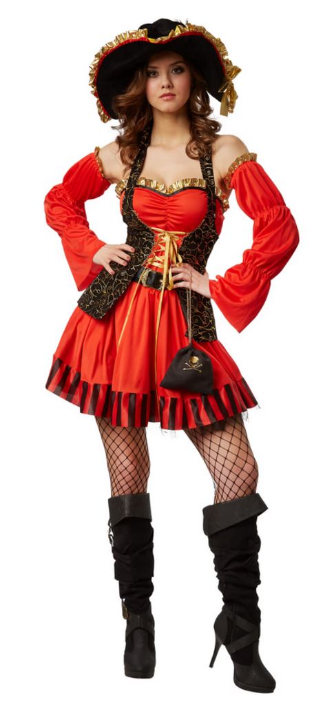 Dress for fun Frauenkostüm Seeräuber-Braut 