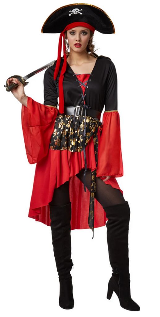 Dress for fun Frauenkostüm Piratenkönigin