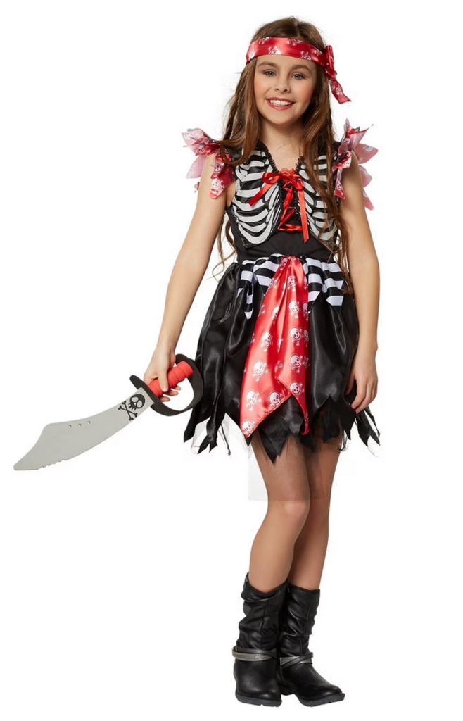 Dress for fun Mädchenkostüm Piratenprinzessin 