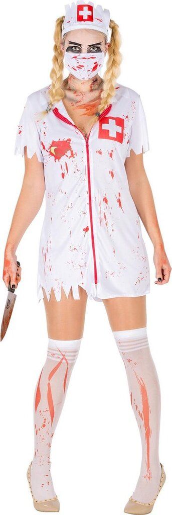Dress for fun Kostüm Zombie-Krankenschwester