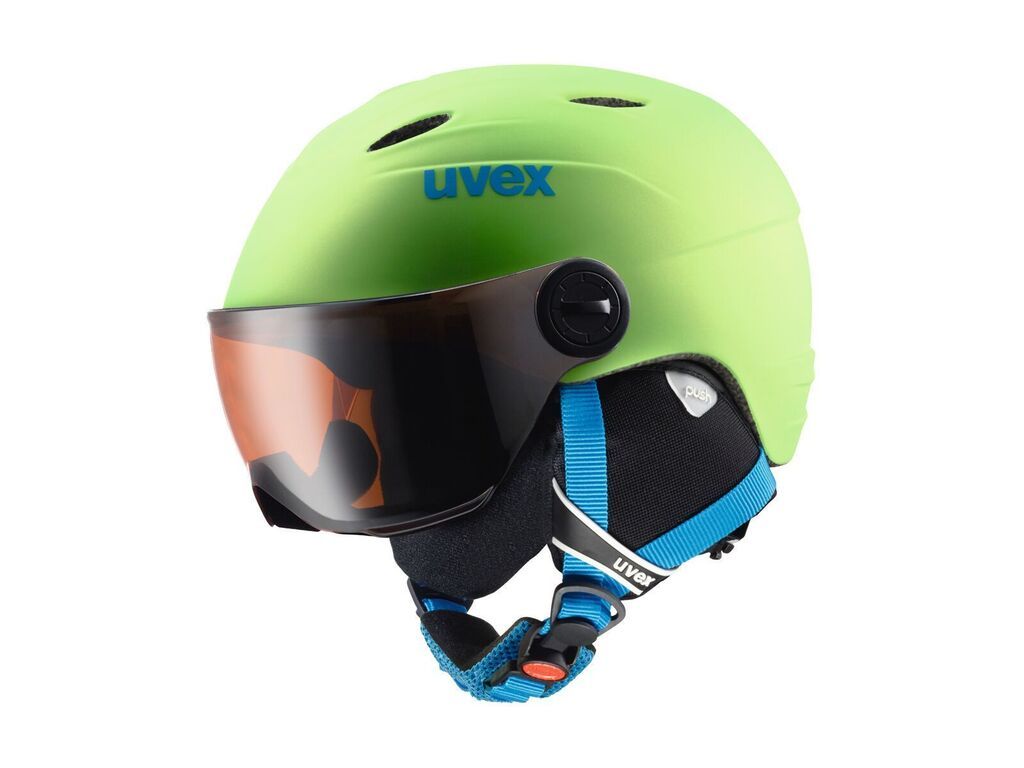 Uvex Kinder Skihelm junior visor pro