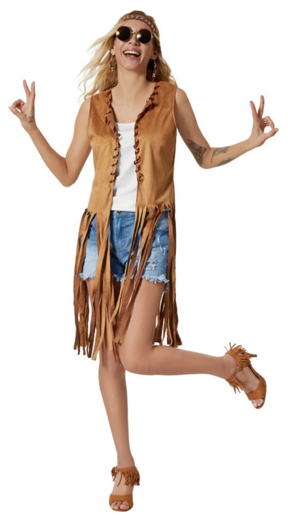 Dress for fun Damen Hippie Weste 
